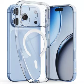 Pouzdro MagSafe Tech-Protect Flexair pro iPhone 17 Pro / 18 Pro - průhledné