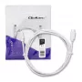 Qoltec kabel USB 2.0 Type-C samec na Type-C samec 2 m bílý
