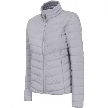 Dámská bunda 4F H4L21 KUDP003 27M, Cool Light Gray Melange, S