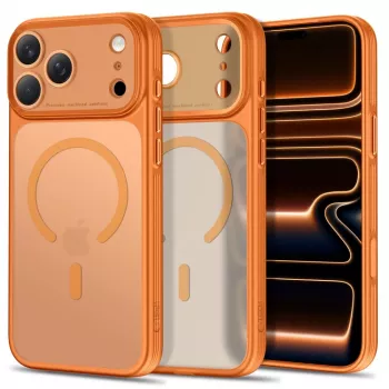 TECH-PROTECT MagPrime MagSafe CC iPhone 17 Pro / 18 Pro Matte Cosmic Orange