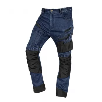 Džínové pracovní kalhoty NEO TOOLS s Oxford vyztužením, tmavě modré, velikost XXL (81-360-1-XXL)