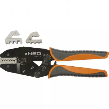 NEO TOOLS Ferrule Crimping Pliers 0.5-16 mm² (22-6 AWG) | Square Crimp Ratchet Tool