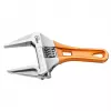 NEO TOOLS Adjustable Short Wrench 185 mm, 0-53 mm Jaw Opening, Chrome Vanadium Steel, DIN 3117