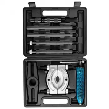 Hydraulický stahovák NEO TOOLS 3ramenný 10 tun s ruční pumpou, 250 mm rozpětí, chrom-vanadiové ramena, plastový kufr (TOP-11-847)