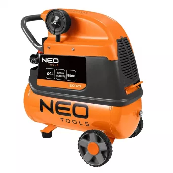 NEO TOOLS 24 L olejem mazaný vzduchový kompresor 1,5 kW 8 bar 230V