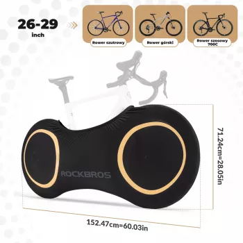 Elastický kryt na kolo Rockbros D95 pro kola 26-29 inch, 700C, černý