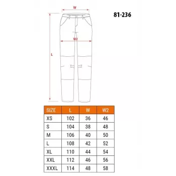 Ochranné kalhoty NEO TOOLS 81-236-S, černé, velikost S