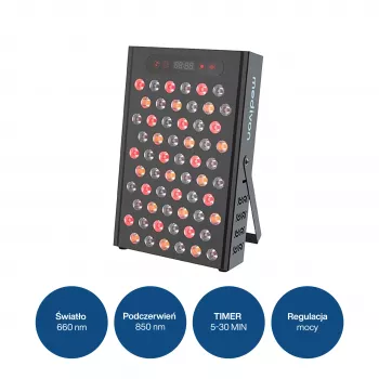 MEDIVON Lumera LED panel pro světelnou terapii, červené a infračervené světlo, 120 LED, 630–1060 nm