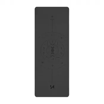 Wozinsky WNSP-NKB Natural Rubber Yoga Mat - 183 x 61 x 0.5 cm - Black