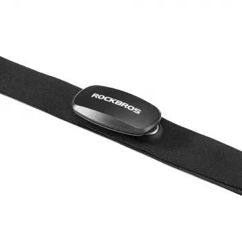 Hrudní pás pro měření tepové frekvence Rockbros HRM812 Bluetooth ANT+ IP67 černý