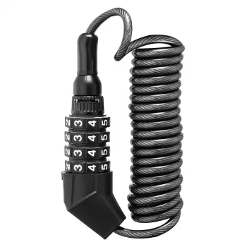 Cyklistický zámek Rockbros T530 se zámkem na helmu - černý