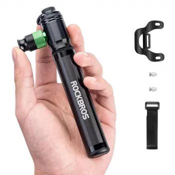 ROCKBROS HQ-75D-CO2 2v1 mini pumpička na kolo a CO2 inflátor – černá