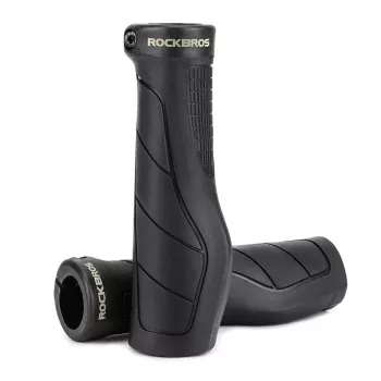 ROCKBROS G326PL ergonomické lock-on rukojeti na kolo - černé