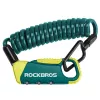 Kombinovaný kabelový zámek Rockbros RBK6N – tyrkysový, 1200 mm
