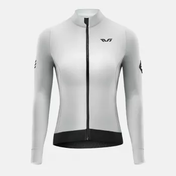 Dámská zateplená cyklistická bunda ROCKBROS YDWT006 TVI, podzim/zima, L, bílo-šedá
