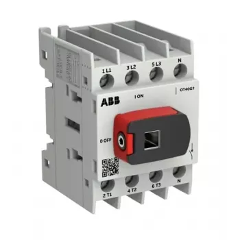 ABB OTOT40G1-4BSN2Plus 40A 4pólový odpojovač zátěže, rám G1, montáž na základnu