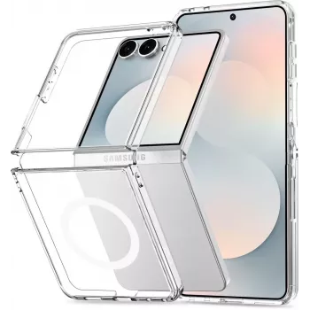 Tech-Protect Flexair Hybrid MagSafe Case for Samsung Galaxy Z Flip 8 Clear