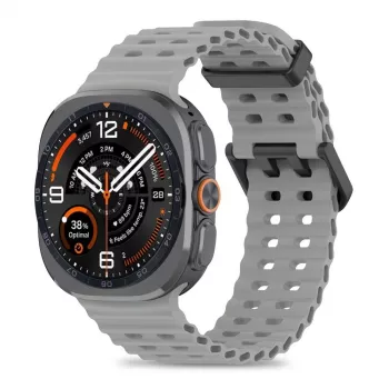 Tech-Protect Iconband Pro silikonový řemínek pro Samsung Galaxy Watch Ultra 1/2 47mm šedý