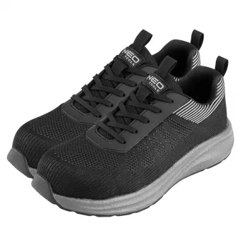 NEO TOOLS 82-152-43 Low-Cut Safety Shoes S1 SR, Steel Toe, EVA Popcorn, Size 43