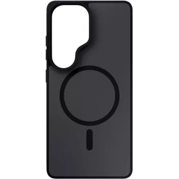 3MK Smoke MagCase pro Samsung Galaxy S26 Ultra - černá průsvitná matná, MagSafe, Absorber175™ ochrana proti pádu