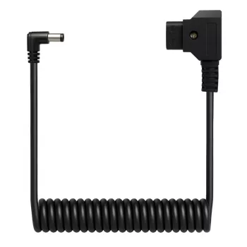 Newell D-Tap to DC 5.5x2.5mm Coiled Power Cable, 90cm, Black