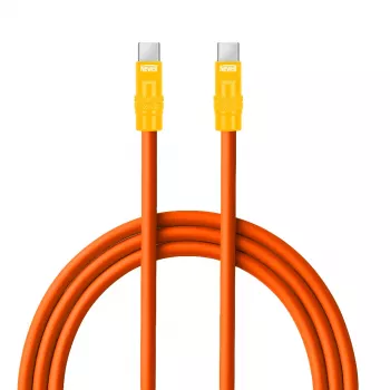 Newell USB-C na USB-C kabel 100W, 2m, silikon, oranžovo-žlutý