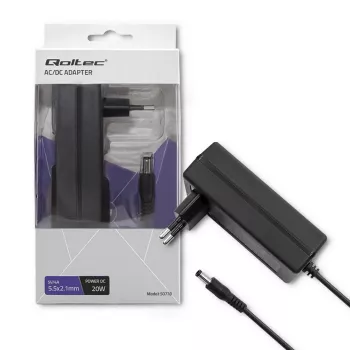 Qoltec 20W AC/DC napájecí adaptér 5V 4A 5,5x2,1mm konektor