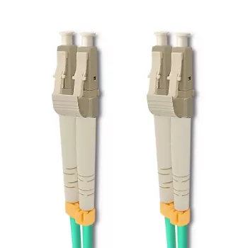 Qoltec LC/UPC na LC/UPC 2,0 m tyrkysový OM3 multimode duplexní optický patch kabel