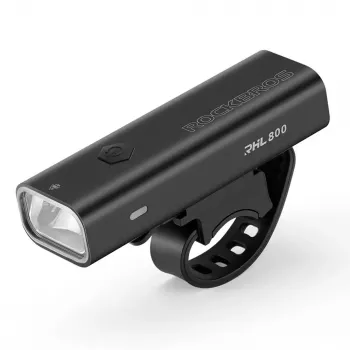 Rockbros 24710012001 přední cyklistické světlo 800 lm s kabelem USB-C na USB-A, černé