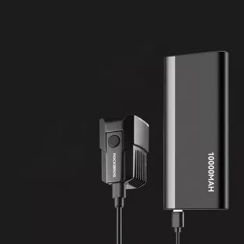 ROCKBROS RHL1600 přední cyklistické světlo 1600 lumenů s externím USB-C napájením – černé
