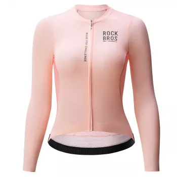 Dres na kolo ROCKBROS ROAD TO SKY dámský dlouhý rukáv růžový L