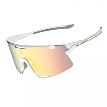 ROCKBROS SP338 Road to Sky Cycling Glasses with Interchangeable Lenses - Cream