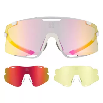 ROCKBROS SP338 Road to Sky Cycling Glasses with Interchangeable Lenses - Cream
