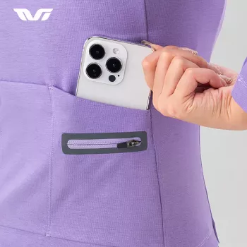 Dres na kolo ROCKBROS YPW065 dámský termo dlouhý rukáv fialový S