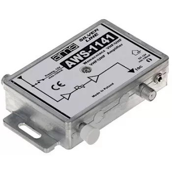 Anténní zesilovač AWS-1141 21dB – vnitřní zesilovač TV signálu pro DVB-T/T2