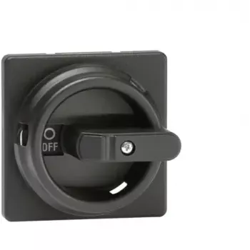Otočná rukojeť ABB OZ331SPB kulatá, černá, hřídel 6 mm, IP65, pro odpojovače OT16-1250