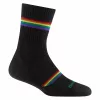 Dámské ponožky Darn Tough Prism Micro Crew Lightweight Cushion – černé