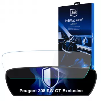 Matná ochranná fólie na přístrojový panel 3MK PROTECTION TechWrap pro Peugeot 308 SW GT Exclusive