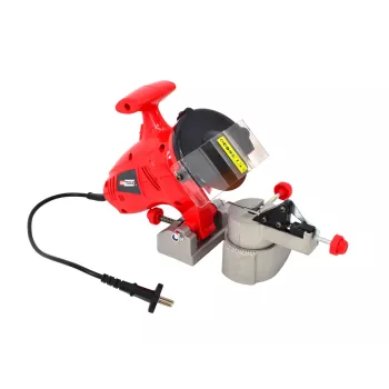 Elektrická bruska na řetězy AWTOOLS 180W, 230V, 6300 ot./min, montáž na stůl, černá