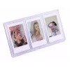 LOVEINSTANT stojící trojitý fotorámeček pro Instax Mini & Zink 2x3 inch tisky – fialový