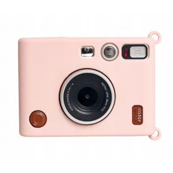 LOVEINSTANT silikonové pouzdro pro Fujifilm Instax Mini Evo, růžové