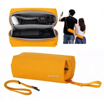 Sunnylife B018-Y organizér pouzdro pro DJI Osmo Pocket 3 / Insta360 X5 / Go 3S, žlutá