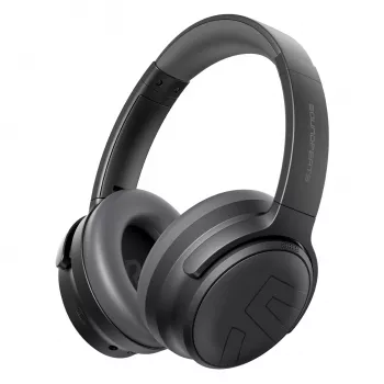 Soundpeats Space Pro bezdrátová over-ear sluchátka s hybridním ANC, LDAC, 61h výdrž baterie - černá