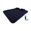 AVENLI XXL nafukovací matrace set 203x183x22 cm Queen Size s nožní pumpou a sadou na opravu