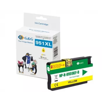 G&G Ninestar žlutá inkoustová kazeta kompatibilní s HP 951XL (CN048AE) s vysokou výtěžností
