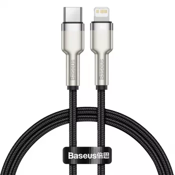 Baseus Cafule USB-C na Lightning PD 20W rychlonabíjecí kabel 0,25 m černý