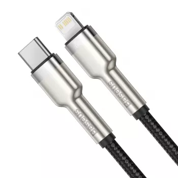 Baseus Cafule USB-C na Lightning PD 20W rychlonabíjecí kabel 0,25 m černý