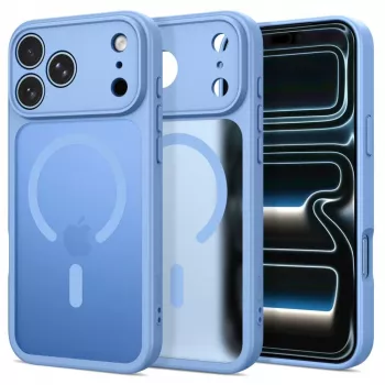 Tech-Protect BasicMag MagSafe pouzdro pro iPhone 17 Pro Max / 18 Pro Max, matná světle modrá