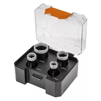 Sada diamantových vykružovacích vrtáků NEO TOOLS 18/22/27/35 mm, 4 ks