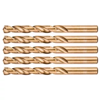 Kobaltové spirálové vrtáky NEO TOOLS HSS-Co na kov, 12,0 mm, balení 5 ks (DIN 338, hrot 135°)